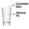 Conjunto 50 Copos Shot 50ml Drink Bebida Festa Dose Bar - 4