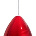 Ver imagem 2 de Kit 2 Pendente Soft Poptem Cone Aluminio Vermelho e Branco Luminária Lustre 18cm Sala