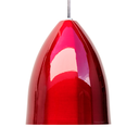 Ver imagem 4 de Kit 2 Pendente Soft Poptem Cone Aluminio Vermelho e Branco Luminária Lustre 18cm Sala