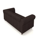 Ver imagem 7 de Sofá Living Sala de Estar Stanford Chesterfield 2 Lugares 200cm Pés de Madeira Couro Marrom G58 - Gr