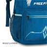 Mochila de Costas Escolar e Notebook Reforçada Free Fire Asas Azul Clio - 2