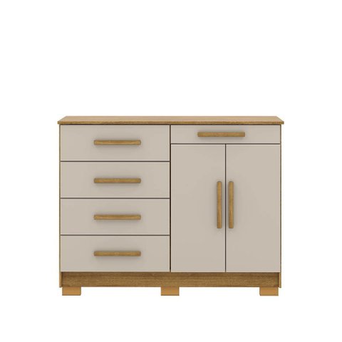 Cômoda Quarto 5 Gavetas 122cm e Sapateira 2 Portas Bella V01 - D'rossi