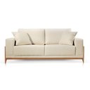 Ver imagem 1 de Sofá Paris 3 Lugares Suede Bege Claro 2,10m Confortável Sala