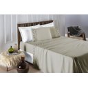 Ver imagem 2 de Conjunto Cama Casal Queen Size Madri Bordado 300 Fios Super Macio:caqui