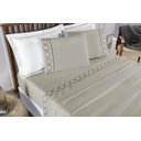 Ver imagem 3 de Conjunto Cama Casal Queen Size Madri Bordado 300 Fios Super Macio:caqui