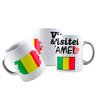 Caneca Cerâmica Bandeira Mali Visitei E Amei Viagem - 1
