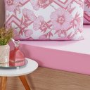 Ver imagem 2 de Jogo de Cama King Dreams Malha 100% Algodão 193x203x35cm Rosa