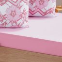 Ver imagem 3 de Jogo de Cama King Dreams Malha 100% Algodão 193x203x35cm Rosa