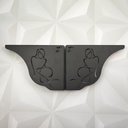 Ver imagem 5 de Mãos Francesas Pretas 20cm Silhueta Mulher Ornamentada em Aço Zarg