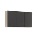 Ver imagem 7 de Cozinha Compacta Modulada Firenze 02 Peças 06 Portas 02 Gavetas Cinza/Avena Touch/Grafito