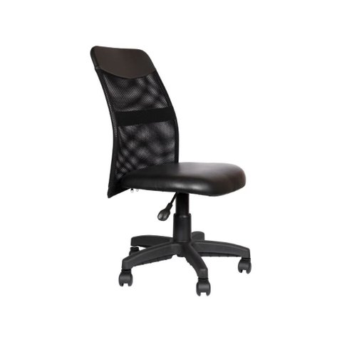 Cadeira Tela Mesh Soft sem Braço Preta