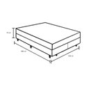 Ver imagem 6 de Cama Box Casal Bipartido 138 Sintético Branco com Colchão Ortobom Airtech Spring Pocket D26 Bege 70x