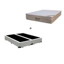 Ver imagem 2 de Cama Box Casal Bipartido 138 Sintético Branco com Colchão Ortobom Airtech Spring Pocket D26 Bege 70x