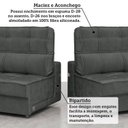 Ver imagem 7 de Sofá Retrátil e Reclinável 3 Lugares Bipartido com Porta Copos 250cm Cobán Yescasa