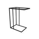 Ver imagem 3 de Kit Industrial Duo Mesa de Centro Catarina 35x135 e Mesa Lateral Encaixe Elena 70x45 Vidro - Preto