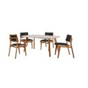 Ver imagem 2 de Conjunto de Mesa de Jantar Maia Tampo com Vidro Laqueado 120cm 4 Cadeiras Eloá
