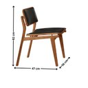 Ver imagem 4 de Conjunto de Mesa de Jantar Maia Tampo com Vidro Laqueado 120cm 4 Cadeiras Eloá