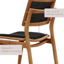Ver imagem 5 de Conjunto de Mesa de Jantar Maia Tampo com Vidro Laqueado 120cm 4 Cadeiras Eloá