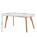 Ver imagem 3 de Conjunto de Mesa de Jantar Maia Tampo com Vidro Laqueado 120cm 4 Cadeiras Eloá