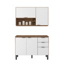 Ver imagem 3 de Cozinha Compacta Firenze 02 Peças 05 Portas 02 Gavetas