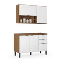Ver imagem 6 de Cozinha Compacta Firenze 02 Peças 05 Portas 02 Gavetas