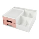 Ver imagem 5 de Conjunto Organizador Multi Uso de 2 Gavetas e de Mesa Rosa