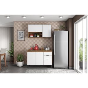 Cozinha Compacta Firenze 02 Peças 05 Portas 02 Gavetas 