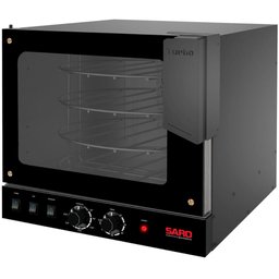 Forno Turbo 127v Rotativo Elétrico 2 em 1 Preto Saro Assador de Bancada - 1