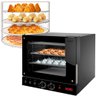 Forno Turbo 127v Rotativo Elétrico 2 em 1 Preto Saro Assador de Bancada - 4