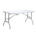 Ver imagem 2 de Mesa Dobrável de Polipropileno 180cm x 74cm Branca