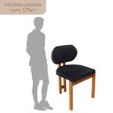 Ver imagem 4 de Conjunto com 2 Cadeiras em Madeira Tokyo Preto/Imbuia Marrom
