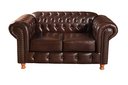 Ver imagem 4 de Sofá Chesterfield Luís Xv 2 Lugares C/ Almofadas Soltas - Couríssimo Marrom Café
