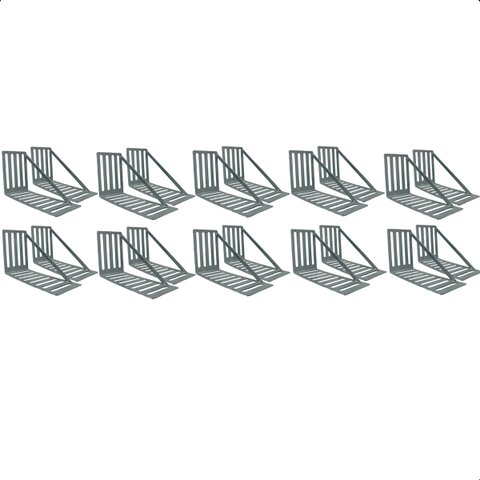Kit 20 Suporte para Cabeceira Cama Box Par de Framer 330x60 Aço Galvanizado - Arkell