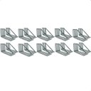 Ver imagem 1 de Kit 20 Suporte para Cabeceira Cama Box Par de Framer 330x60 Aço Galvanizado - Arkell