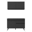 Ver imagem 7 de Armário de Cozinha Compacta 120cm Veneza Multimóveis V3687 Preto