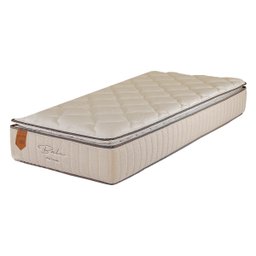 Colchão Solteiro Prorelax 88x188x26 Bali Molas Ensacadas Pillow Top Turn Free - Bege - 1