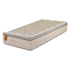 Colchão Solteiro Prorelax 88x188x26 Bali Molas Ensacadas Pillow Top Turn Free - Bege