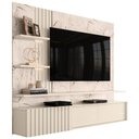 Ver imagem 2 de Painel Suspenso Tv 65 Polegadas Atena Madetec:calacata Off White