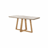 Mesa de Jantar Provincia Bennet 1.60 Retangular C/ Vidro - Natural - Off White - 3
