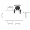 Ver imagem 5 de Mesa de Jantar Provincia Bennet 1.60 Retangular C/ Vidro - Natural - Off White