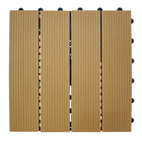 6 Deck Plástico Caramelo 30x30 Box Banheiro Piscina Jardim