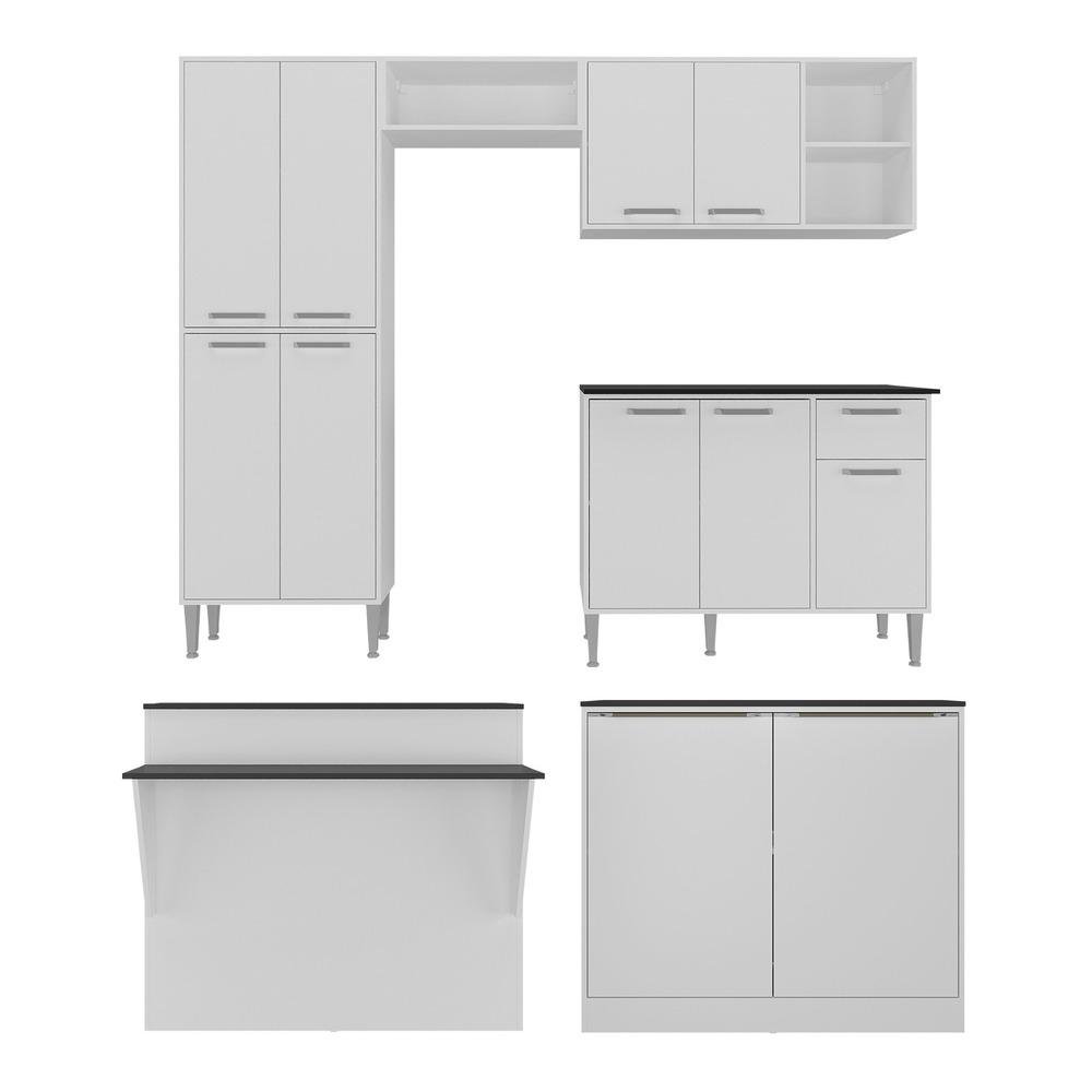 Cozinha Completa c/ Bancada Siena Multimóveis MP2040 Branca - 6