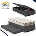 Ver imagem 5 de Cama Box Baú Solteiro com Colchão de Espuma D45 Double Comfort + Auxiliar 88cm