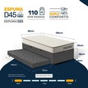 Ver imagem 2 de Cama Box Baú Solteiro com Colchão de Espuma D45 Double Comfort + Auxiliar 88cm