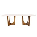 Ver imagem 3 de Mesa de Jantar Trento Off White com 8 Cadeiras Bella Cru 220cm