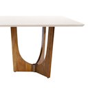 Ver imagem 5 de Mesa de Jantar Trento Off White com 8 Cadeiras Bella Cru 220cm