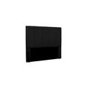 Ver imagem 2 de Cabeceira Solteiro Estofada Suede 90cm Ravena Preto