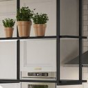 Ver imagem 6 de Kit 2 Banqueta E Prateleira Teto Peroba Preto Aurum DHom