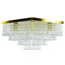 Ver imagem 3 de Kit 1 Lustre Cristal Acr. Dream + 2 Lustres Spark Dourado