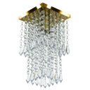 Ver imagem 4 de Kit 1 Lustre Cristal Acr. Dream + 2 Lustres Spark Dourado
